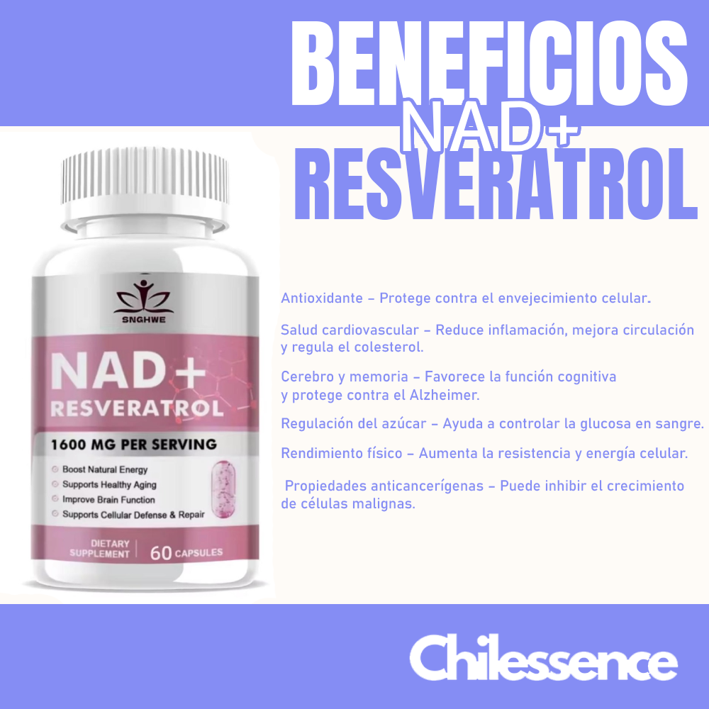 NAD+ RESVERATROL [60 Capsulas]